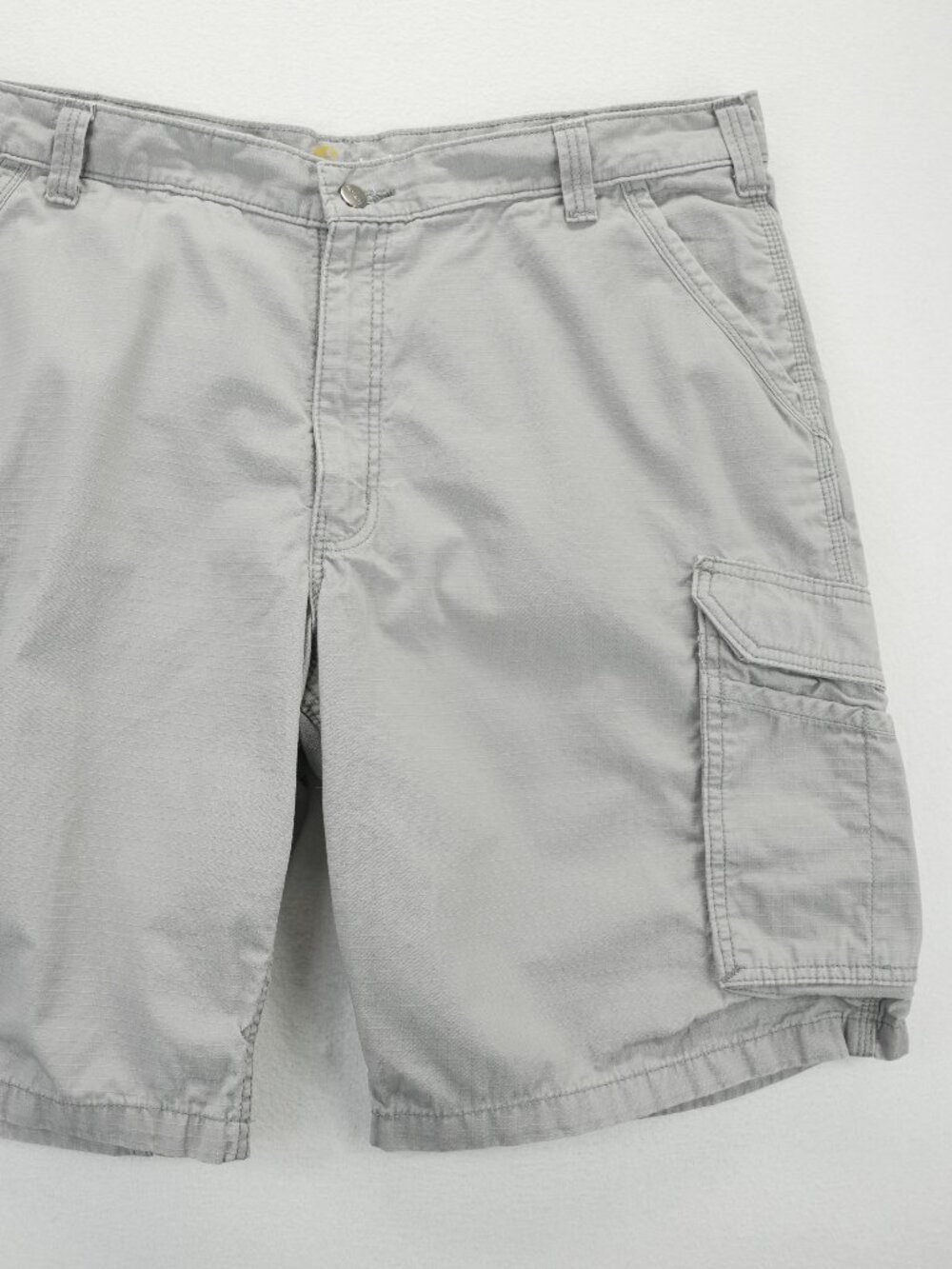 Carhartt Cargo Shorts 40 Gray Force Tappen‎ Ripstop Workwear 10” 101168-066